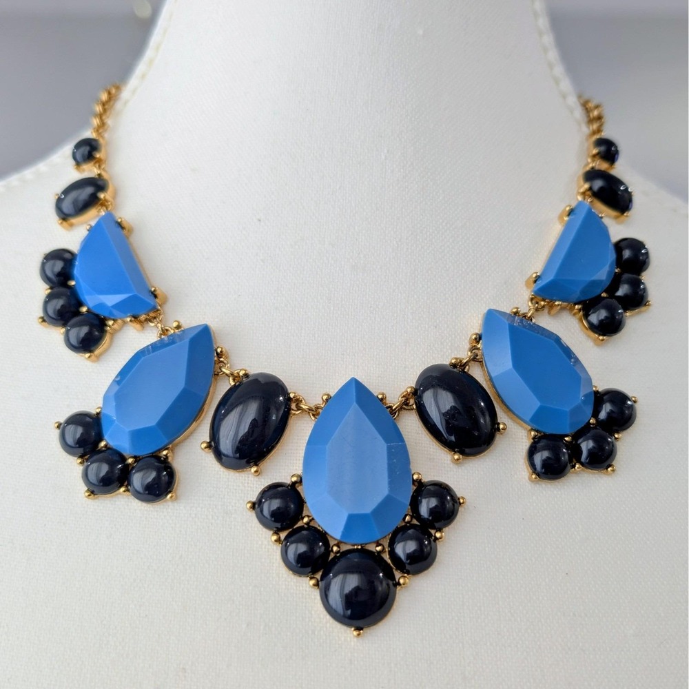 Kate Spade New York 12K Gold Plated "Day Tripper" Bib Statement Necklace 16"-19" - Picture 2 of 10